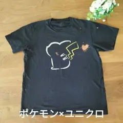ポケモンキャラクターTシャツ　ブラック×ユニクロ