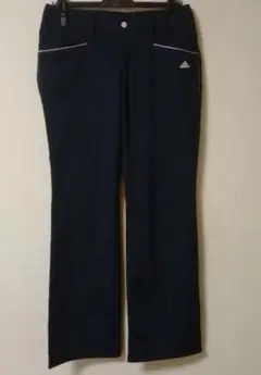 adidas レディース ゴルフパンツ ネイビーL