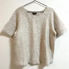 新品✨ディーエイチシー　DHC 半袖ボアニット　ベージュ　無地　XL シンプル