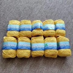 DIA　SUNCARIB イエロー　綿麻糸　麻60%綿40% 50g 89m
