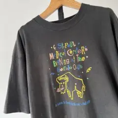 90s USA製　Fall 1991　Tシャツ　墨黒　褪色　シングルステッチ