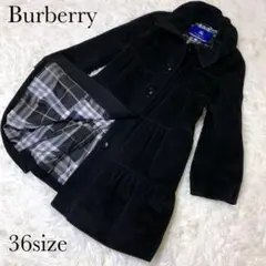 【美品】BURBERRY コート アンゴラ素材 キュート