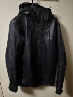 C DIEM ラムレザーマウンテンパーカー ブラック カルペディエム　Parka