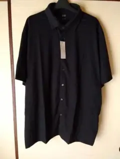 4XL/黒/新品/UNIQLO ユニクロ エアリズム/メンズ 半袖シャツ 5L