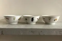 ☆美品☆ リサとガスパール お茶碗 子ども用食器 3個 陶器