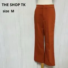 THE SHOP TK　ストレートパンツ　バックゴム【M】ブラウン　a590