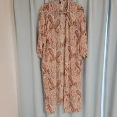 【古着】ロングジョーゼットカーディガン
