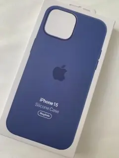 Apple iPhone 15 シリコーンケース 正規品 ウインターブルー