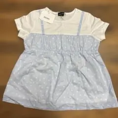 【新品タグ付き】BeBe 110 女の子　半袖　べべ