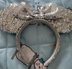 ディズニー カチューシャ スパンコール シルバー