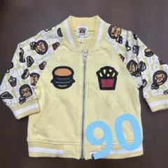 AAPE KIDS ハンバーガー柄トレーナー 90cm