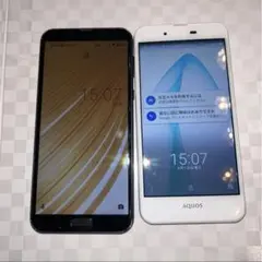 スマートフォン　スマホ　2台セット　ブラック　プラチナホワイト