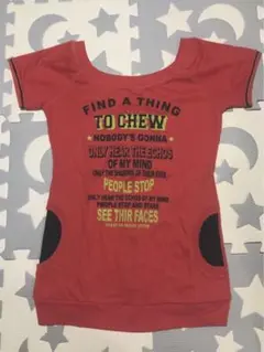 (155) 新品未使用　恐らく前後2WAY 薄手スウェットTシャツ