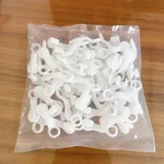 新品⭐️50枚 カーテン ロッド フック プラスチック フック 吊り下げ用 白