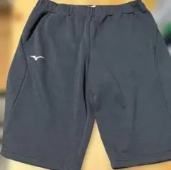 Mizuno 黒 スウェット　ハーフパンツ バックポケット付　2XL