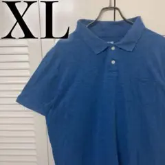 【美品】MOSSIMO 半袖 ポロシャツ XL 無地 薄手 アメリカ 輸入 古着