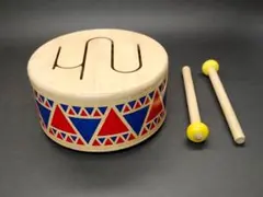 PlanToys　ソリッドドラム　木製太鼓　知育玩具