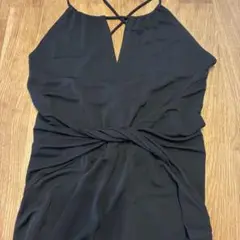 DKNY ブラックキャミワンピース ロング丈