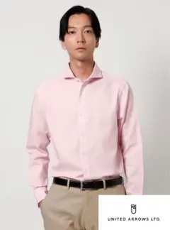 UNITED ARROWS ドビー カッタウェイカラーシャツ―吸水速乾―