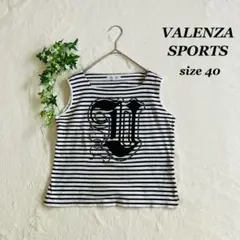 VALENZA SPORTS✨バレンザスポーツ（40）ノースリーブTシャツ ロゴ