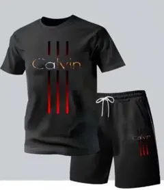 CALVIN KLEIN Calvinロゴ　セットアップ 半袖&パンツ