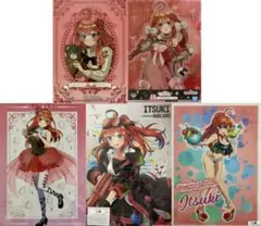 ☆五等分の花嫁☆中野五月☆A3クリアポスター☆クリアファイル☆5枚セット☆