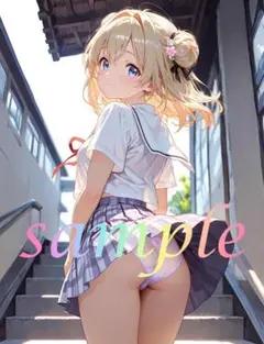 c484 かわいい イラスト アニメ　A4ポスター