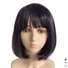 ウィッグ パープル ボブ