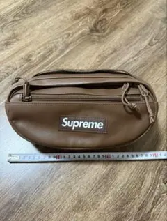 supreme ショルダーバッグ ボディバッグ ブラウン 茶色 レザー　新品