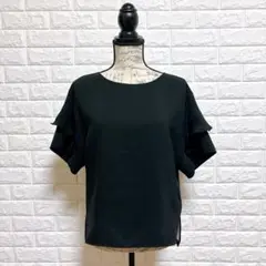 美品 BOSCH B ability ブラックブラウス 36 大人上品