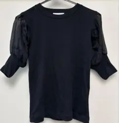 AZUL BY MOUSSY シアー袖カットソー
