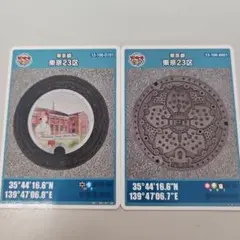 東京23区 マンホールカード 2枚セット