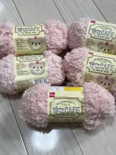 ダイソー　もこCAFE ピンク　ショコラベリー　5個