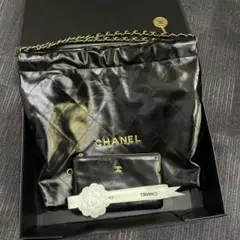CHANEL ブラック ショルダーバッグ