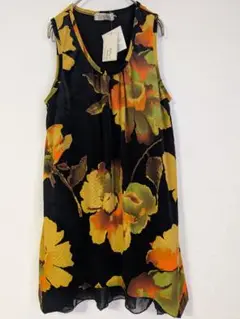 【新品】FORTUNE CooKIES 花柄　ノースリーブ　ワンピース　L