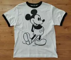 B×H バウンティハンター Mickey リンガーTee 白/黒 M プリント
