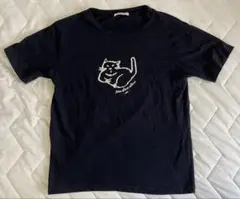 POUDOUDOU 黒色猫Tシャツ