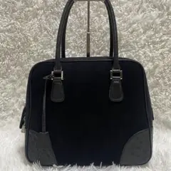 WORLD BETTI スエード　レザー　トートバッグ　ハンドバッグ　鍵　南京錠