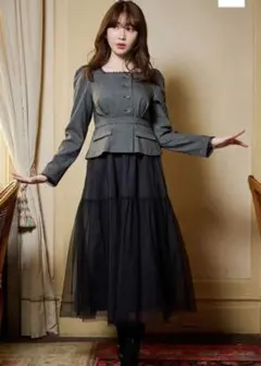 Her lip to Baccarat Tule Long Dress M