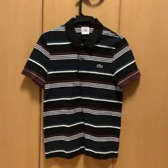 LACOSTE LIVE ストライプ ポロシャツ Mサイズ