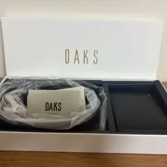 新品 DAKS ダックス ブラック レザーベルト カードケース付き 定期入れ