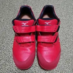 MIZUNO レッドスパイクシューズベルクロ 安全靴タイプ ミズノ 28.0㎝