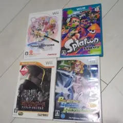 Wii WiiU 4本セット　動作確認済　レトロゲーム　マニア　まとめ売り