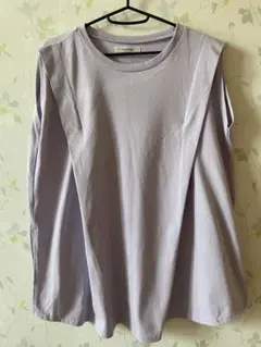 wordtrobeノースリーブチュニック　うす紫色Fサイズ　タックスリット入