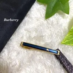 Burberry ネクタイピン　お洒落　美品　箱無し　定番　ゴールド　ブルー