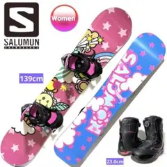 サロモンスノーボード 139cm エントリーモデル3点セット ブーツ23.0cm