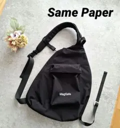 24aw Same Paper MagSafe ワンショルダーリュック ブラック