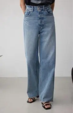 AZUL DENIM ハイウエストワイドデニム