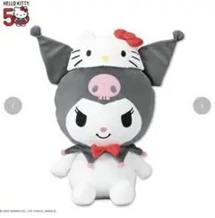 キティちゃん▫50周年▫サンリオ▫ダイカットクッション▫特大 ぬいぐるみ▫ サンリオ - ハローキティ 50周年 ダイカットクッションの通販 by