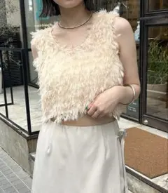 mystic シュガーベスト　フリンジトップス